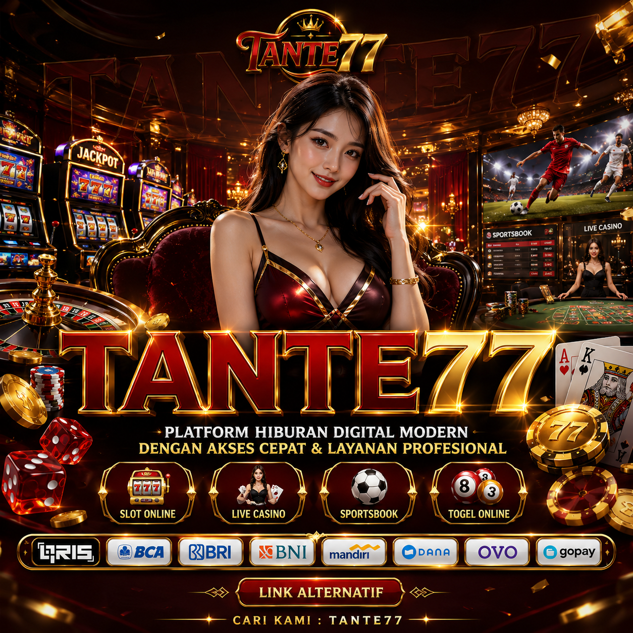 TANTE77 ? Platform Slot Online Modern dengan Server Stabil & Promo Menarik 2026